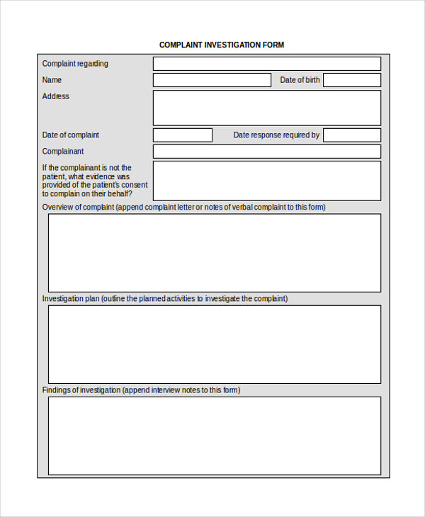 free-23-sample-complaint-forms-in-pdf-ms-word-excel