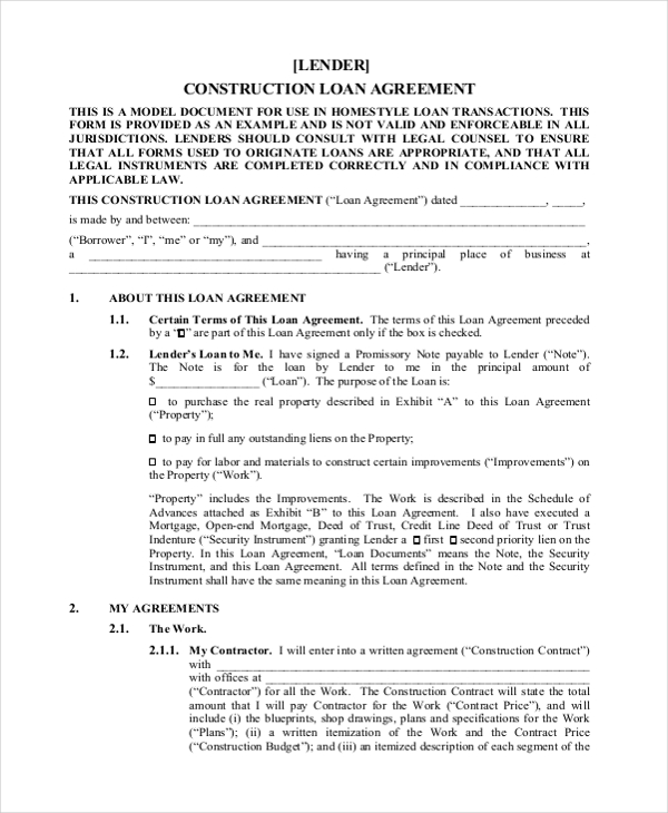 FREE 13+ Construction Agreement Forms in Samples, PDF, MS Word, Google Docs