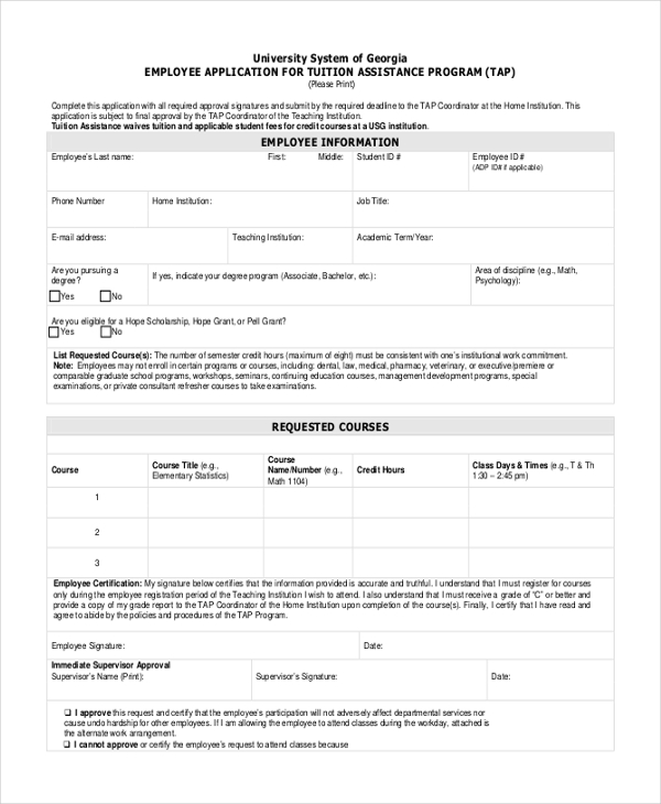 FREE 12+ Sample Employee Application Forms in PDF | MS Word | Excel