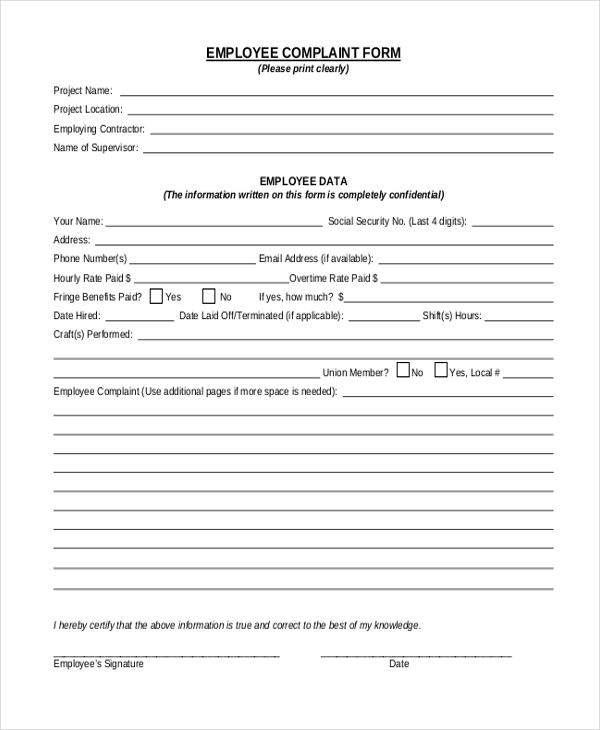 free-23-sample-complaint-forms-in-pdf-ms-word-excel