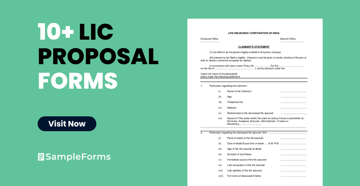lic proposal form