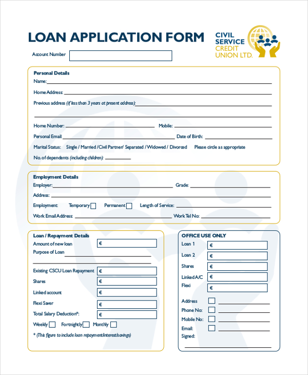 Free 21 Sample Application Forms In Pdf Ms Word Excel 9347