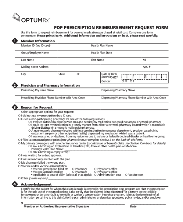 FREE 9+ Sample Medicaid Reimbursement Forms in MS Word PDF
