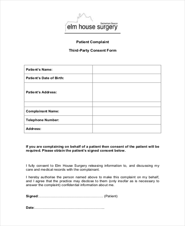 Free 11 Sample Patient Complaint Forms In Pdf Word 4858