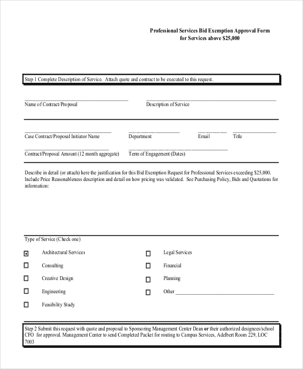 Free 8 Sample Service Contract Approval Forms In Pdf Ms Word