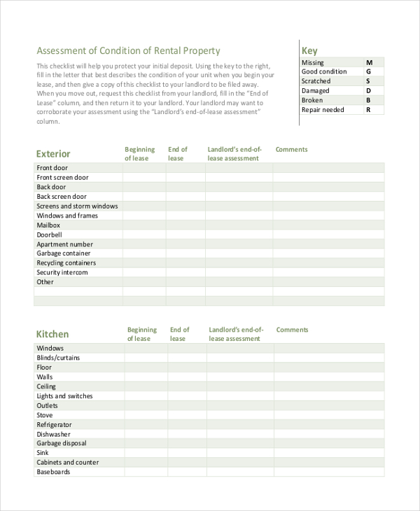 FREE 9+ Sample Property Assessment Forms in PDF MS Word