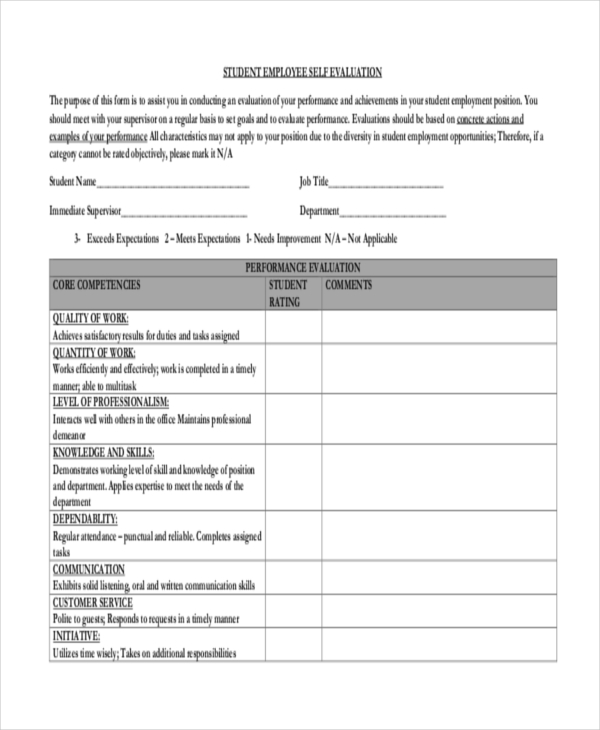 free-11-sample-employee-self-evaluation-forms-in-pdf-ms-word-excel