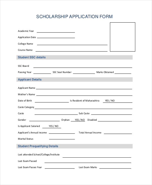 Free 21 Sample Application Forms In Pdf Ms Word Excel