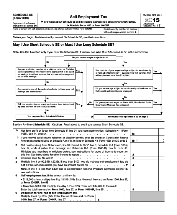 Free 11 Sample Self Employment Forms In Pdf Ms Word 5656