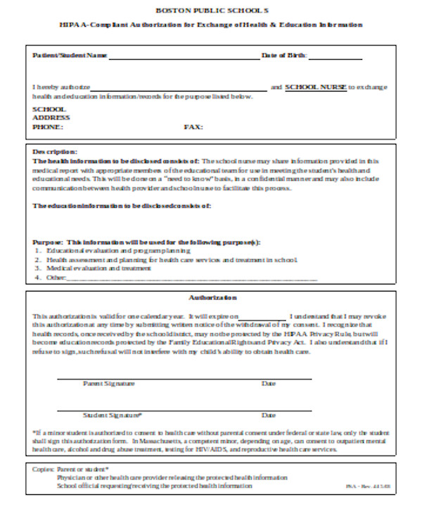 FREE 11+ HIPAA Release Form Samples in PDF MS Word