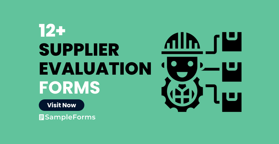 supplier evaluation formss