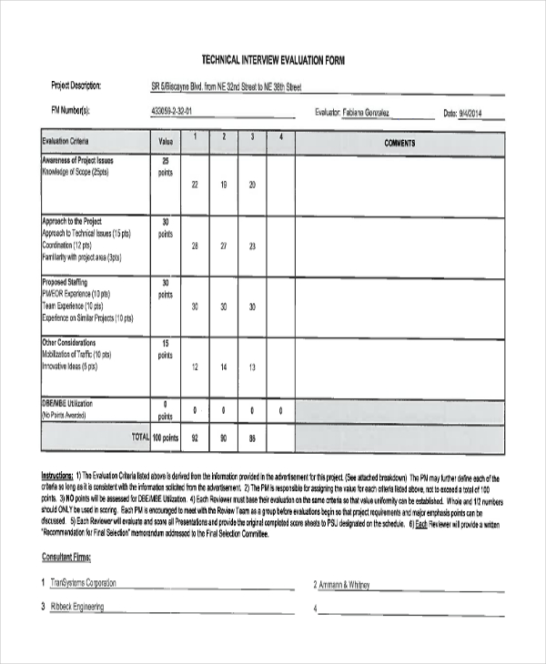 techinical interview evaluation form1