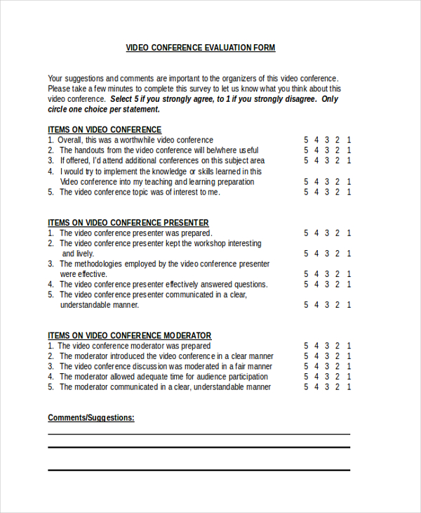 Free Conference Forms