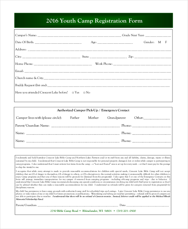 free-13-sample-camp-registration-forms-in-pdf-excel-word