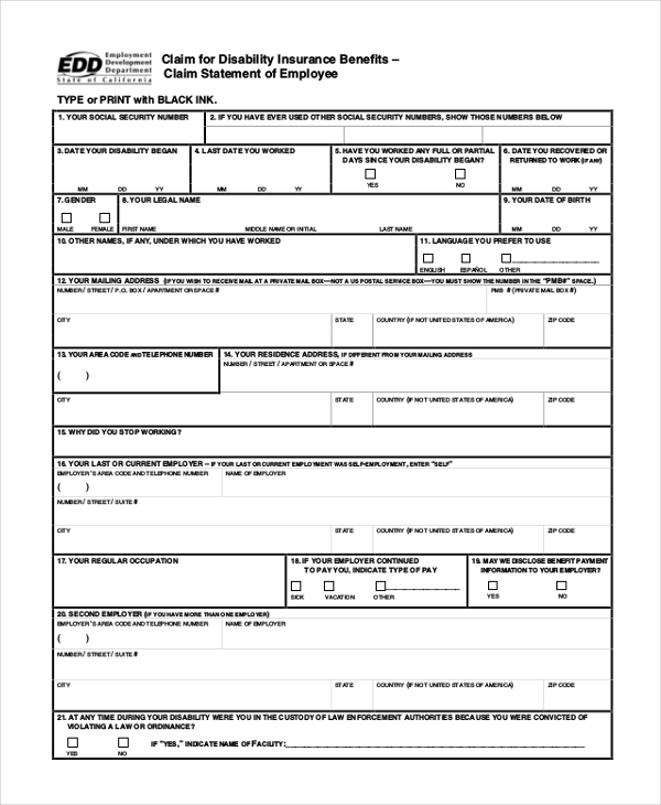 california-state-disability-forms-printable-tutore-org-master-of