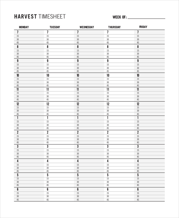 FREE 10+ Sample Time Tracking Forms in PDF | MS Word | Excel