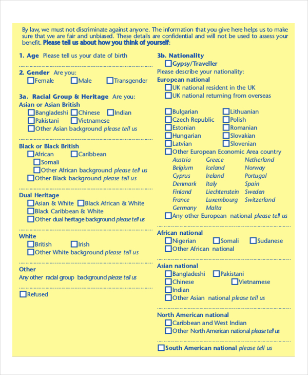 FREE 11+ Sample Housing Benefit Forms in PDF MS Word