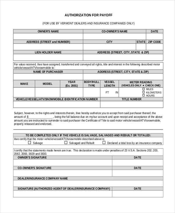 FREE 17 Sample Authorization Forms In MS Word PDF Excel