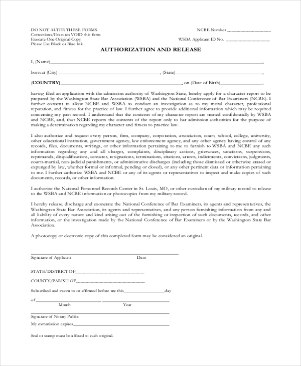 FREE 17 Sample Authorization Forms In MS Word PDF Excel