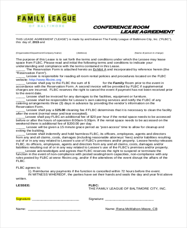 free 17 sample lease agreement forms in pdf ms word