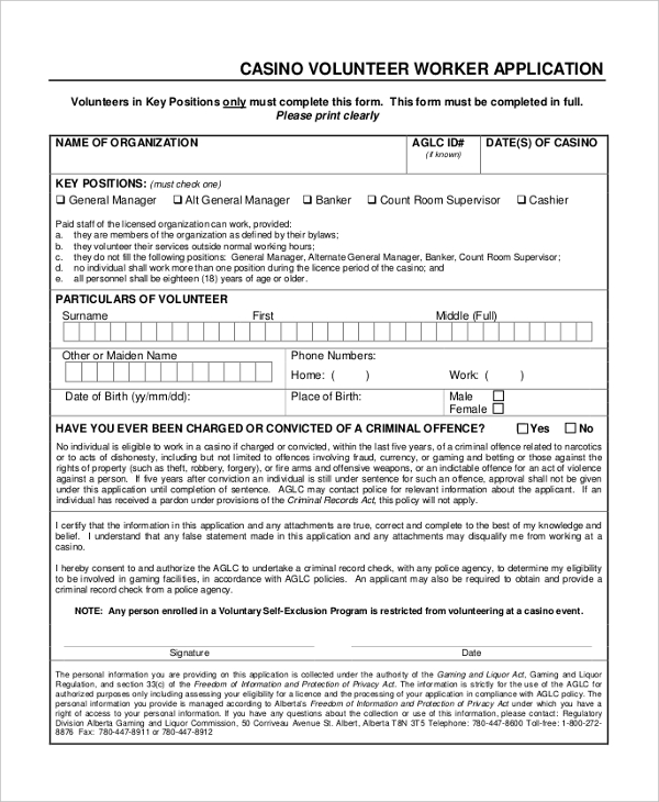 FREE 10+ Sample Volunteer Application Forms in MS Word ...