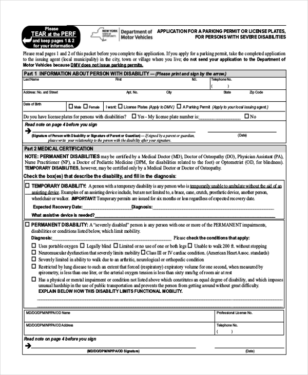 FREE 23+ Sample Disability Forms in PDF | Word | Excel