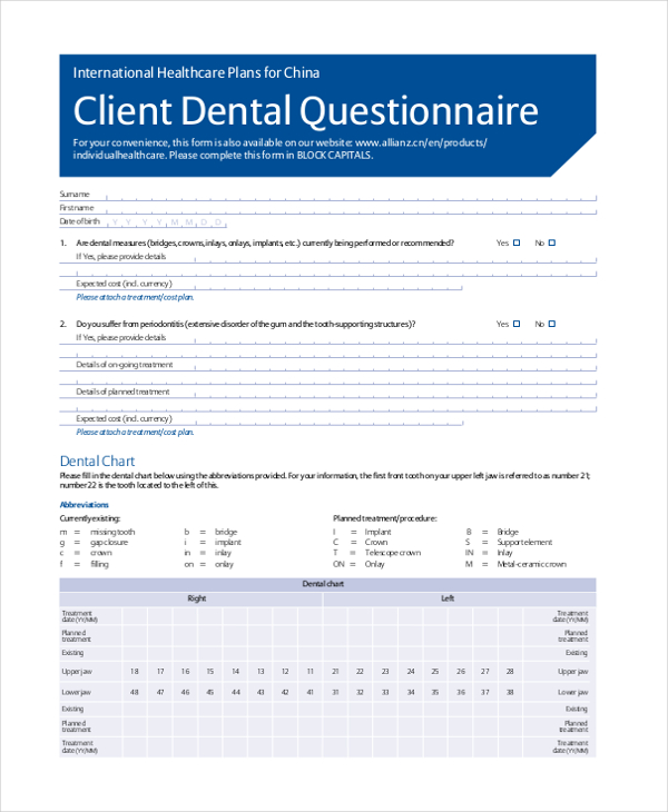 FREE 30 Questionnaire Form Samples PDF MS Word Google Docs Excel