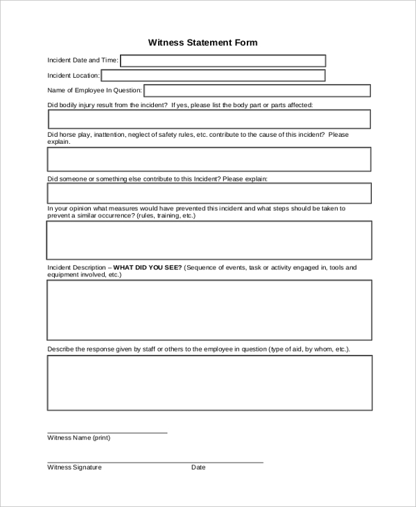 FREE 11+ Sample Employee Statement Forms in MS Word PDF Excel