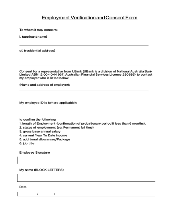 FREE 14+ Sample Employment Verification Forms in PDF | MS Word