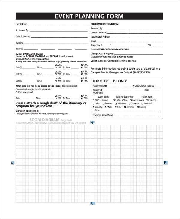 FREE 11+ Sample Event Order Forms in PDF MS Word Excel