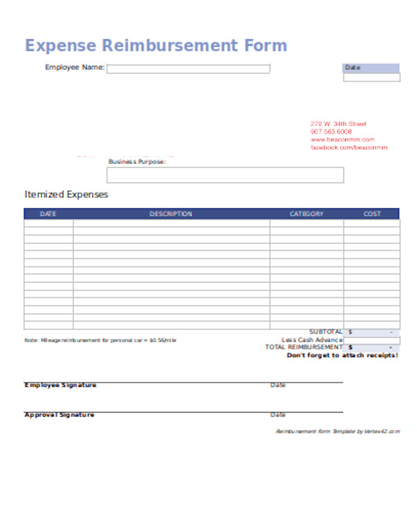expense reimbursement form1