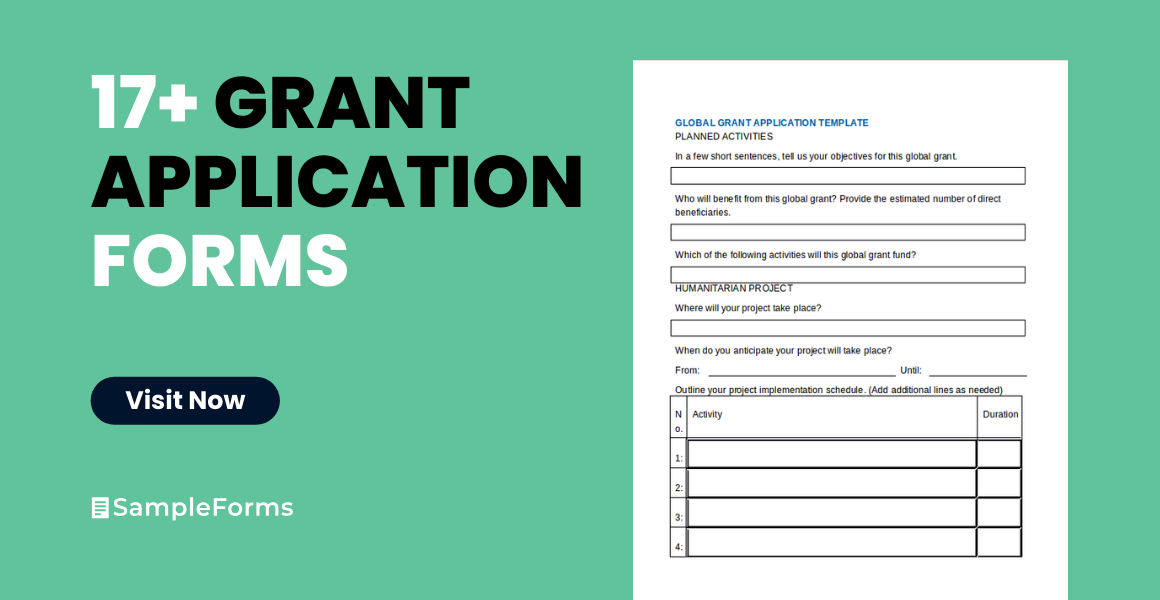grant application form