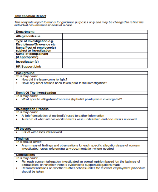 FREE 10+ Sample HR Complaint Forms in MS Word PDF