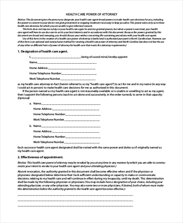 FREE 20+ Sample Power of Attorney Forms in PDF | MS Word