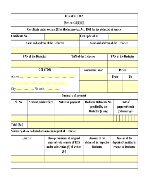 FREE 22+ Sample Tax Forms in PDF | Excel | MS Word