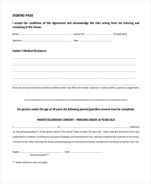 Free Printable Inhertance Disclaimer Form Template Printable Forms 