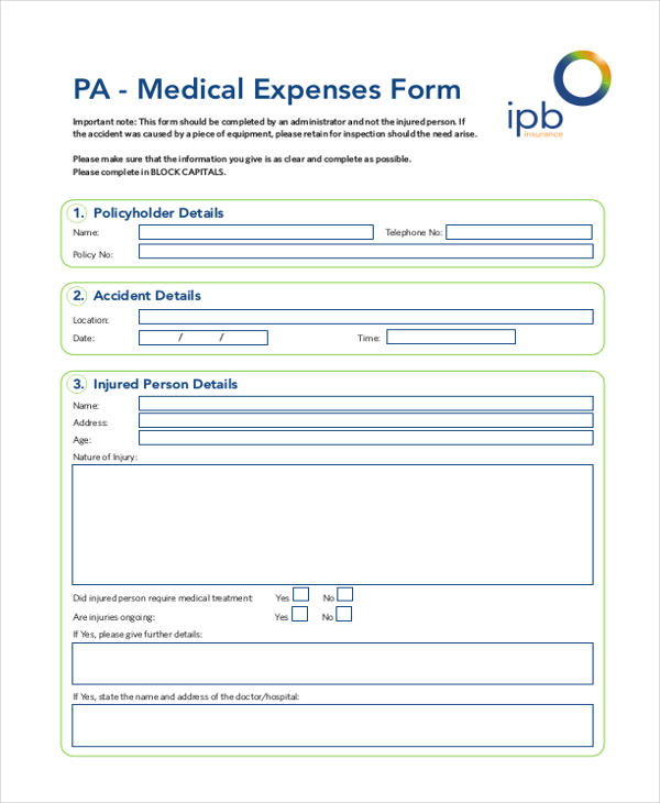 FREE 26+ Medical Form Samples, PDF, MS Word, Google Docs, Excel