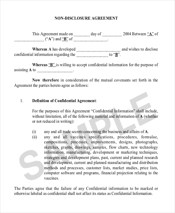 FREE 21+ Sample Agreement Forms in PDF | MS Word | Excel