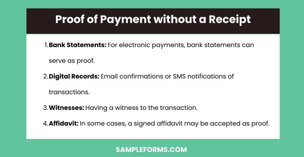 proof of payment without a receipt 1024x530