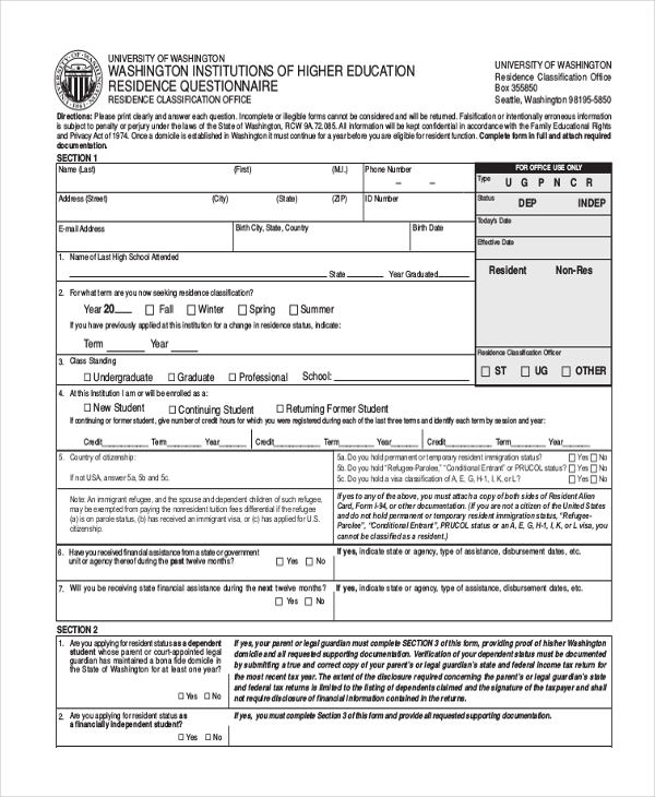 FREE 30+ Questionnaire Form Samples, PDF, MS Word, Google Docs, Excel
