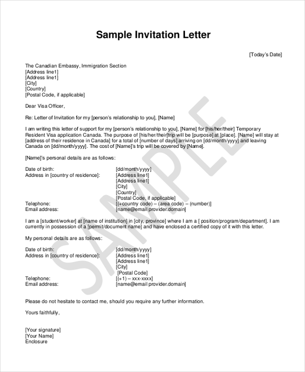 [Download 33+] Business Invitation Letter Sample Word