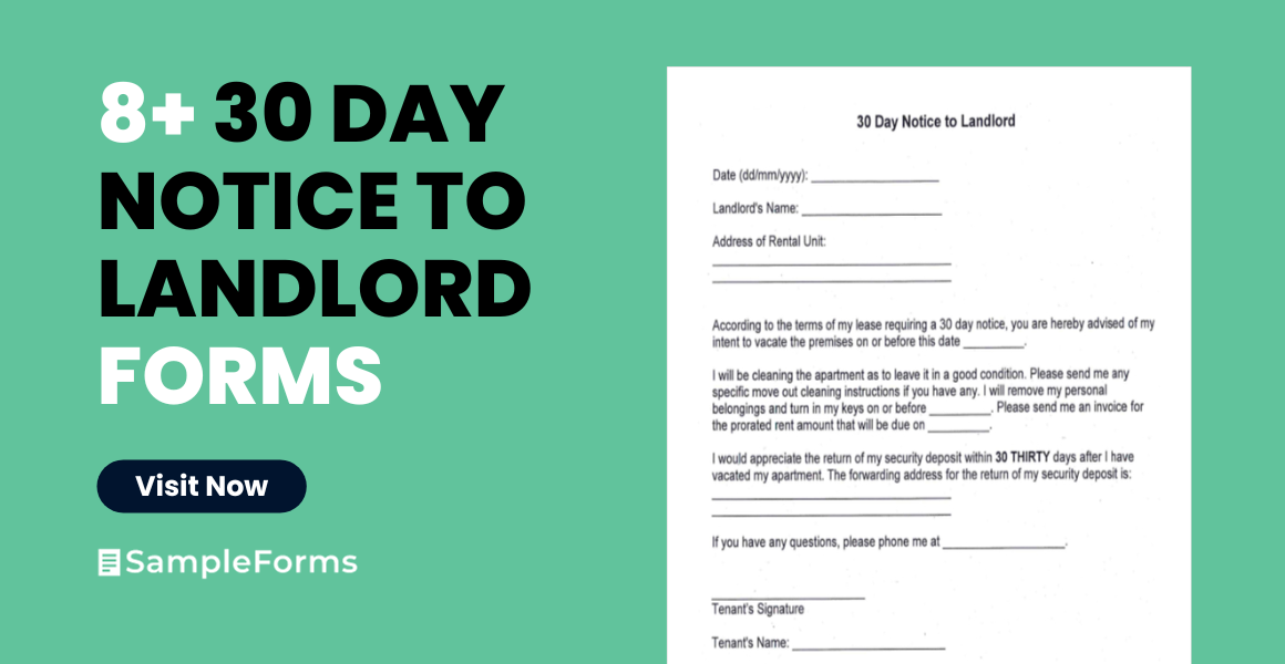  day notice to landlord form