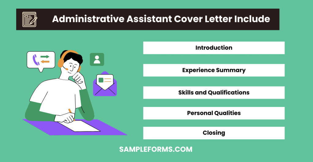 administrative assistant cover letter include 1024x530