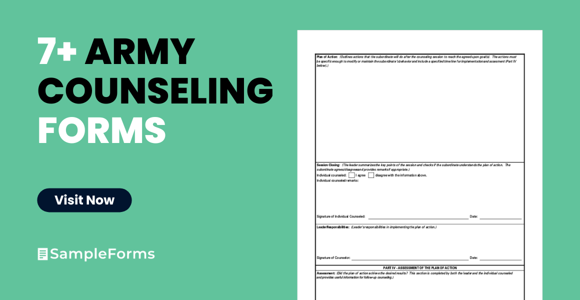 army counseling form