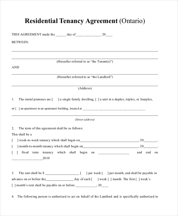 FREE 9+ Sample Basic Lease Agreement Forms in PDF | MS Word