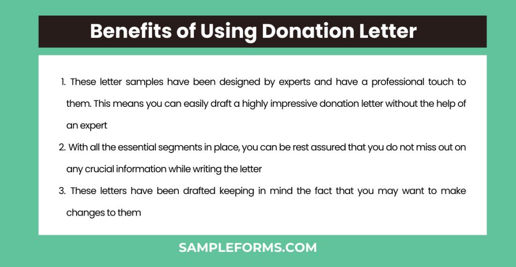 benefits of using donation letter 1024x530