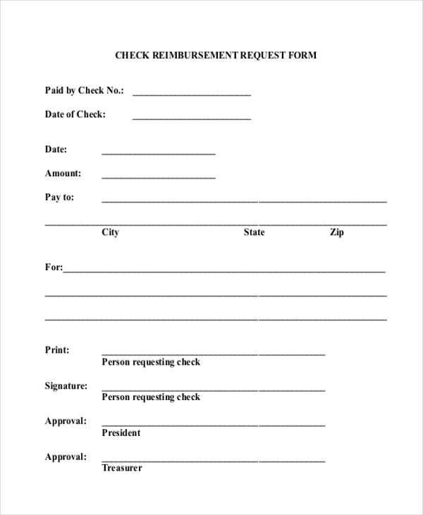 FREE 11+ Sample Check Request Forms in PDF MS Word Excel