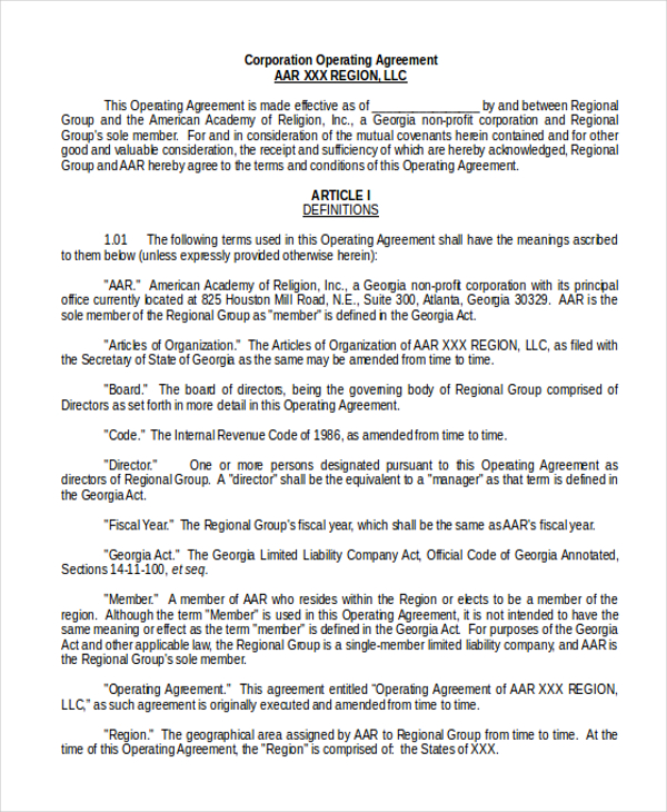 free-10-sample-operating-agreement-forms-in-pdf-ms-word