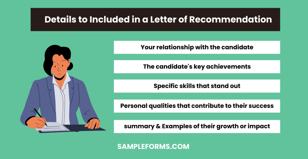 details to included in a letter of recommendation 1024x530