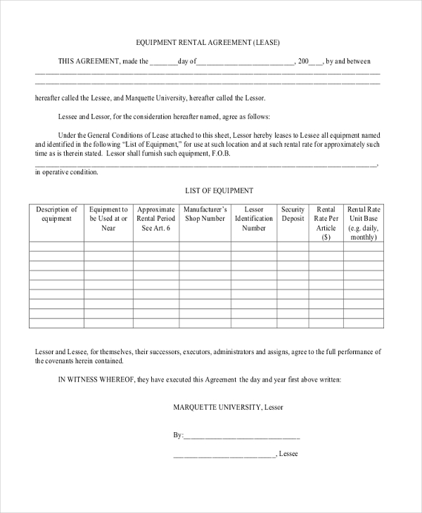 equipment lease agreement2